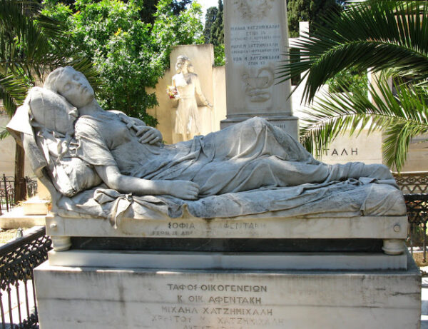 The First Cemetery Tomb of Sofia Afentaki photo Tilemahos Efthimiades